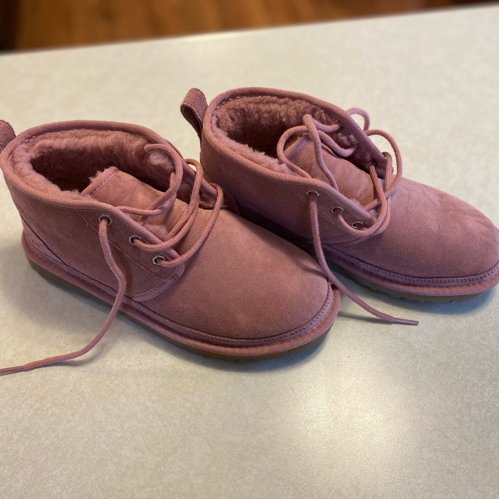 New without tags blush pink Neumel Ugg ankle boot.  Never worn.  No box.